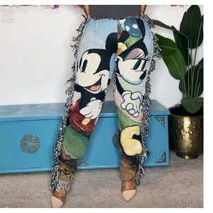 COPY - Mickey and Minnie Blanket pants one of kind
